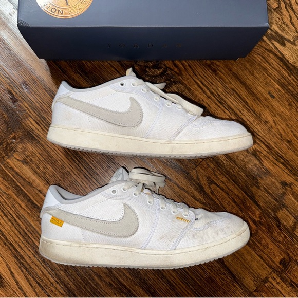 Air Jordan 1 Low AJKO SP X Union White/ Neutral Grey Size 10.5 - Picture 2 of 12